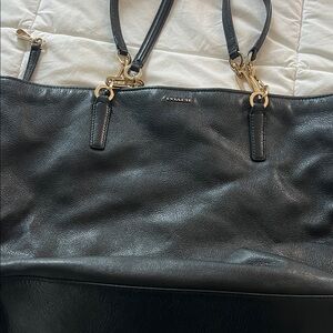 Coach soft  Black Leather Tote Bag Excellent condition